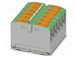 PHOENIX CONTACT PTVFIX 12X2,5 GN Connecteur pour rail DIN