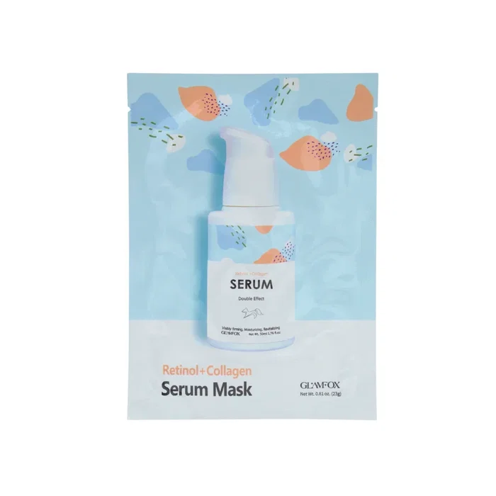 Glamfox Double Effect Masque facial au Collagène, Hydratant & Fermissant Glamfox Double Effect Masque facial au Collagène, Hydratant & Fermissant