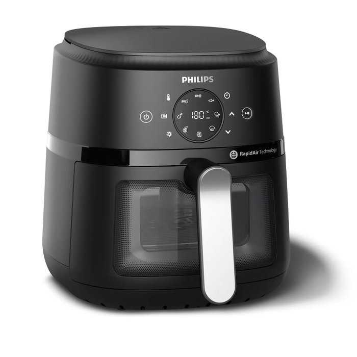 Philips Airfryer Série 2000 NA221/00, 4,2L, 1500W, Noir et Argent Philips Airfryer Série 2000 NA221/00, 4,2L, 1500W, Noir et Argent
