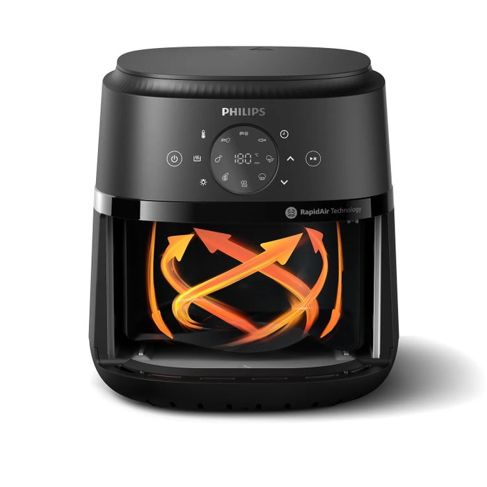 Philips Airfryer Série 2000 NA221/00, 4,2L, 1500W, Noir et Argent Philips Airfryer Série 2000 NA221/00, 4,2L, 1500W, Noir et Argent