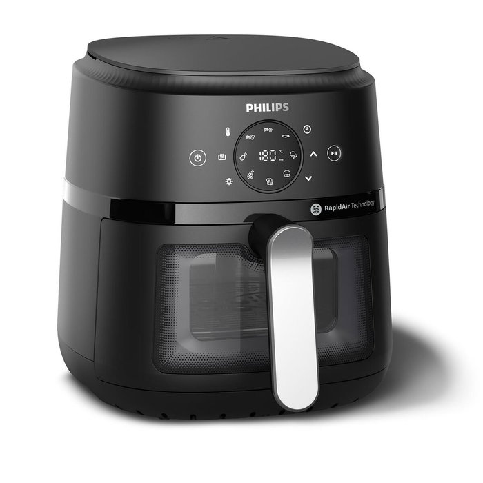 Friteuse à Air Philips NA221/00 1500 W 4,2 L Noir/Argenté Friteuse à Air Philips NA221/00 1500 W 4,2 L Noir/Argenté