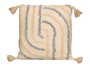 GIFTDECOR Coussin Iris brodé gris 45x45cm
