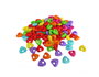 Innspiro Perles en plastique en forme de cœur multicolores 12,5x6mm