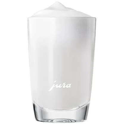 JURA Set de 2 Verres à Latte Macchiato en Cristal - 220 ml - Hauteur 10,5 cm