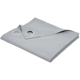 Today - Rideau à oeillets, 140x240 cm, 100% Coton, Couleur Acier, Tamisant, Certifié Oeko-Tex, Collection Essential