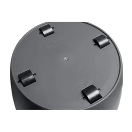 Elho Brussels - Pot de fleurs rond intérieur avec roues - Ø 39 x H 37 cm - 100% recyclé - Noir