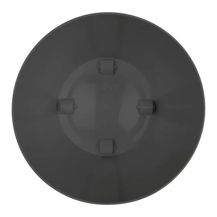 Elho Brussels - Pot de fleurs rond intérieur avec roues - Ø 39 x H 37 cm - 100% recyclé - Noir