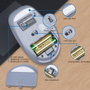 Ewent EW3243 Souris Optique Sans Fil Bluetooth 2.4GHz Noir Gris, 6 Boutons Silencieux, DPI 3200