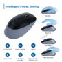 Ewent EW3243 Souris Optique Sans Fil Bluetooth 2.4GHz Noir Gris, 6 Boutons Silencieux, DPI 3200