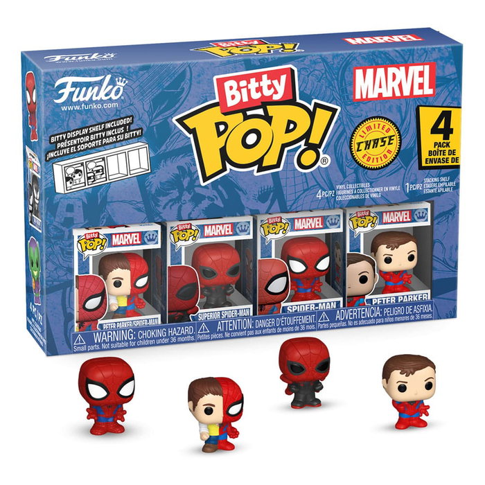 Funko Bitty POP! Marvel Spider-Man - Pack de 4 figurines Vinyl Series 4