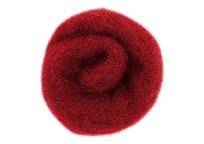 Felthu Feutre de laine rouge 100g Felthu Feutre de laine rouge 100g