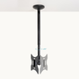 TooQ Support Mural Plafond VESA pour TV 23-42 Pouces Noir 30 kg 75x75 à 200x200 mm