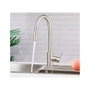 Verhal Mino Robinet de cuisine monocommande extraible plateau argent mat acier inoxydable 304