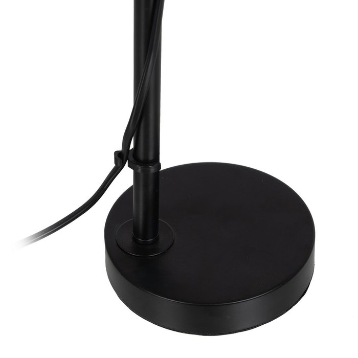 BigBuy Home Lampe de bureau Noir Beige Bois Fer