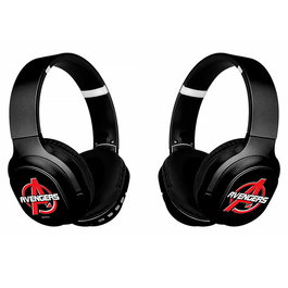 ERT GROUP Casque audio supra-aural sans fil Bluetooth 5.0 avec design pliable, thème Vengadores Avengers Marvel, autonomie 8h, avec lecteur MP3 intégré