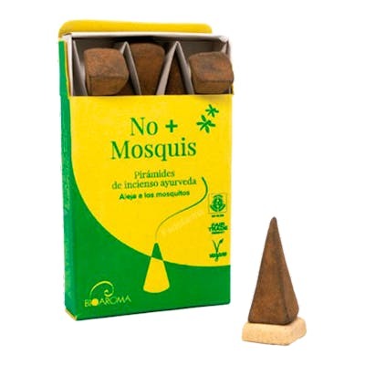 BIOAROMA Piramide No+Mosquis 10 Uds + Soporte Ceramica - Lot de 10 pastilles anti-moustiques avec support céramique BIOAROMA Piramide No+Mosquis 10 Uds + Soporte Ceramica - Lot de 10 pastilles anti-moustiques avec support céramique