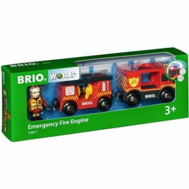 Brio Camion de Pompiers Son et Lumière avec Lance à Incendie et Échelle