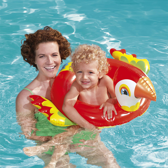 Bestway 36128 Flotador Gonflable Animaux Couleur Assortie 84x71 cm +3 à 6 Ans Plage et Piscine