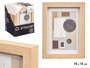 GIFTDECOR Cadre photo mural en bois naturel avec passe-partout 10x15cm - Lot de 24