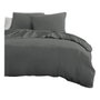 Home Linge Passion Parure de couette 3 pièces Gris anthracite 240 x 260 cm