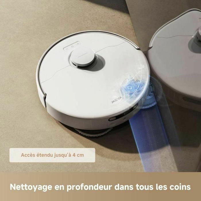 Mova MOVA P50 Ultra - Robot Aspirateur Laveur avec Station, 19 000 Pa, Blanc