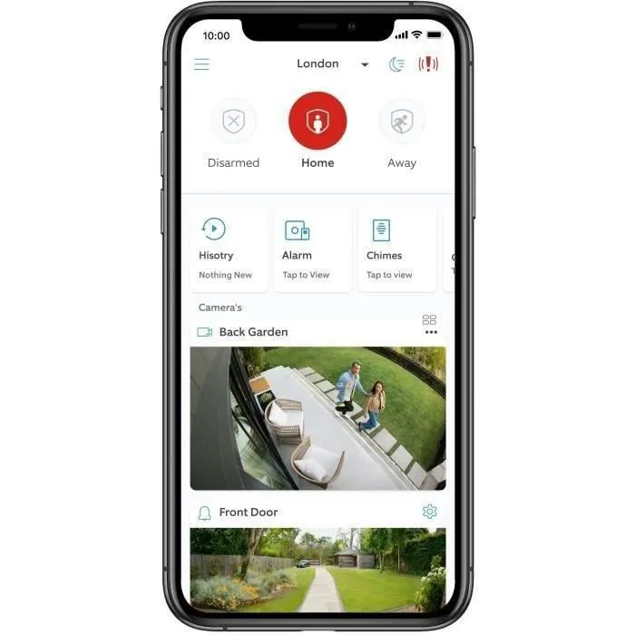 Ring Spotlight Cam Pro Caméra de sécurité avec batterie - Blanc - Détection de mouvement et vision nocturne