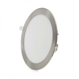 Panneau LED circulaire 18W 1 800 lm 6 000K blanc froid
