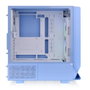 Thermaltake Ceres 350 MX Hydrangea Blue Boîtier PC Gaming Mid Tower, panneau latéral en verre trempé, ventilateurs RVB, USB 3.2 Type-C