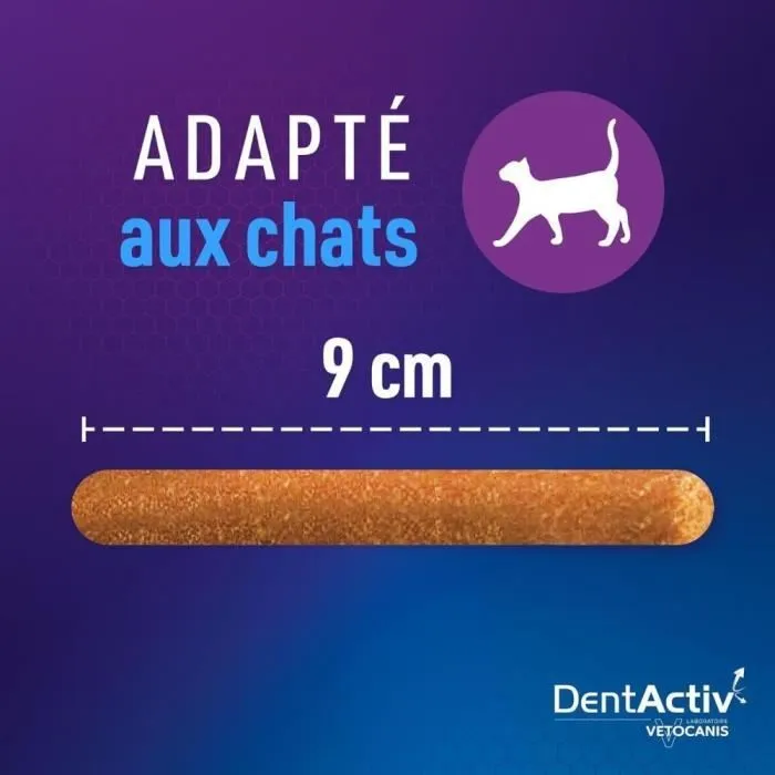 Vetocanis DentActiv 10 Bâtonnets au Saumon pour Chat Vetocanis DentActiv 10 Bâtonnets au Saumon pour Chat