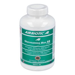 AIRBIOTIC Glucosamine Max AB Complex 90 gélules – Complément articulations glucosamine chondroïtine MSM quercétine gingembre cynorrhodon vitamine C