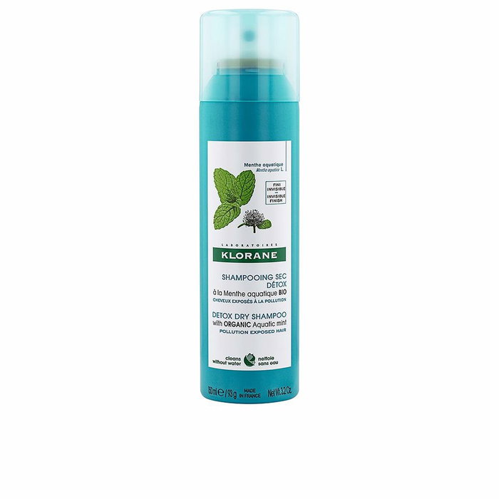 Klorane Shampooing Sec Détox à la Menthe Aquatique BIO 150 ml