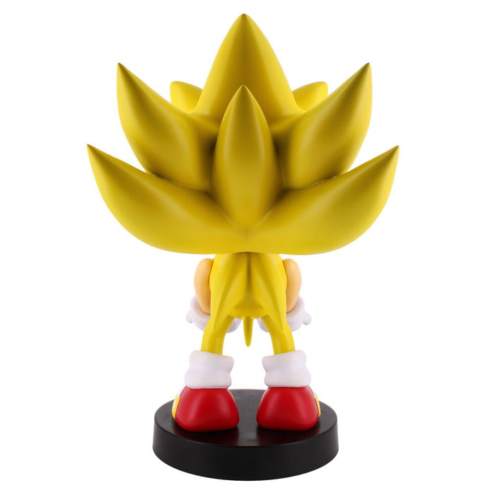 EXQUISITE GAMING Cable Guy Porte-Figurine de Sujetion et Recharge Sub Super Sonic - Sonic 21 cm, Compatible PS5 DualSense, Xbox Series S/X, iPhone et Smartphones