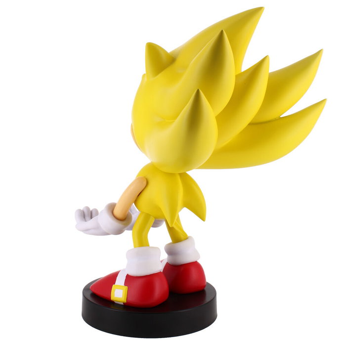 EXQUISITE GAMING Cable Guy Porte-Figurine de Sujetion et Recharge Sub Super Sonic - Sonic 21 cm, Compatible PS5 DualSense, Xbox Series S/X, iPhone et Smartphones