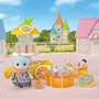 Sylvanian Families - Stand de jus de fruits La fête foraine - Coffret avec chariot à jus portable et accessoires - Jeu pour enfants dès 3 ans