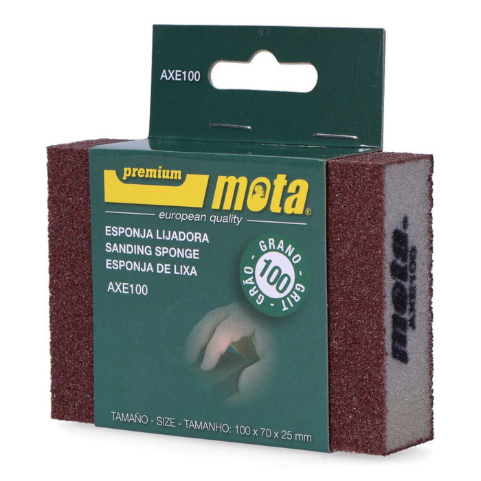 Mota Herramientas Eponge abrasive aluminium grain 100 - usage général 170x70x25 mm