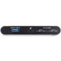 Startechcom Docking Station 7-en-1 USB-C vers double DisplayPort 4K 60Hz RJ-45 Gigabit Ethernet USB 3.0 Noir