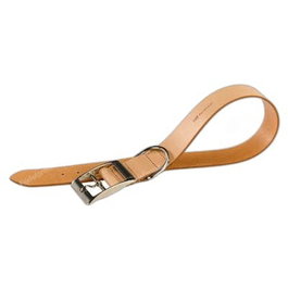 Ferplast Collier en Cuir Naturel Beige 15-35 cm