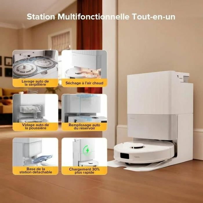 Roborock QREVO 5AE - Aspirateur Robot Laveur 12000 Pa - Noir