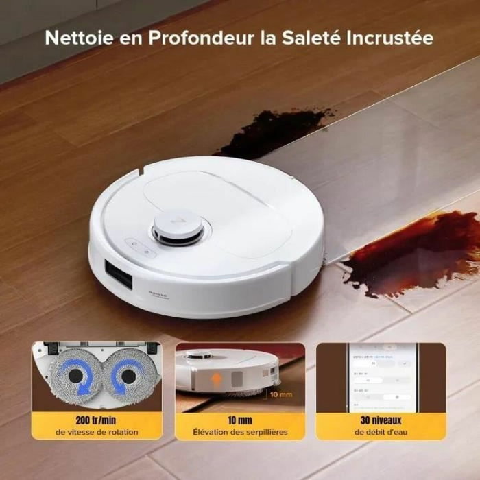 Roborock QREVO 5AE - Aspirateur Robot Laveur 12000 Pa - Noir