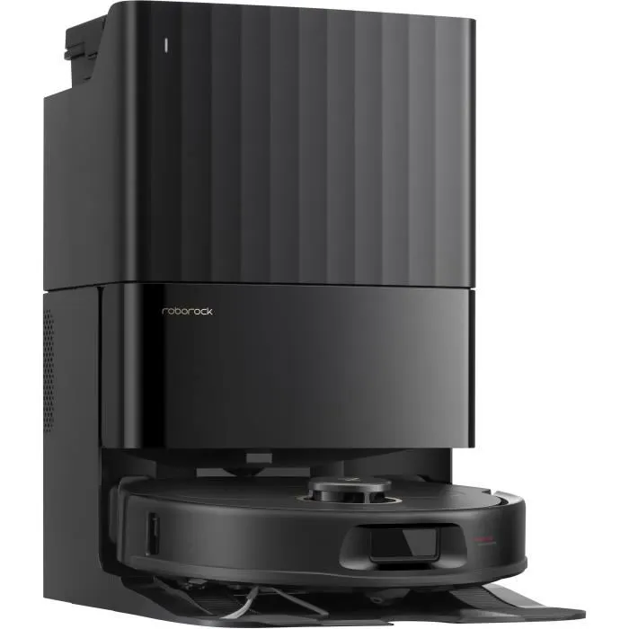 Roborock QREVO 5AE - Aspirateur robot laveur avec station auto-vidange, aspiration 12000 Pa, serpillières FlexiArm et double anti-emmêlement