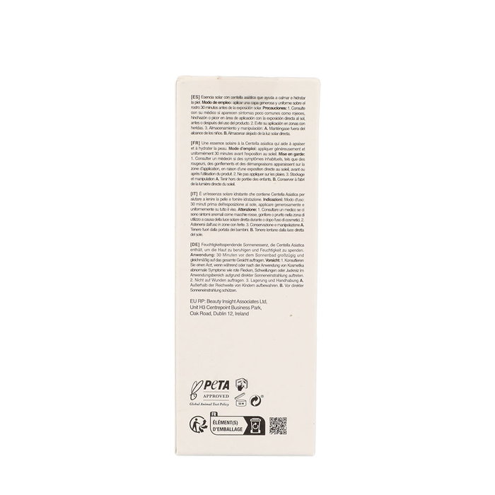 Barr Essence solaire apaisante à la centella 50 ml