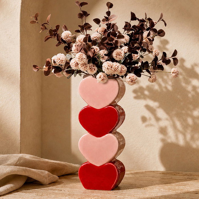 Home Deco Factory Jarrón Corazón Amoria