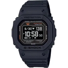 Casio G-Shock DW-H5600-1ER Montre connectée sportive avec cardiofréquencemètre optique GPS et suivi d'entraînement - Noir