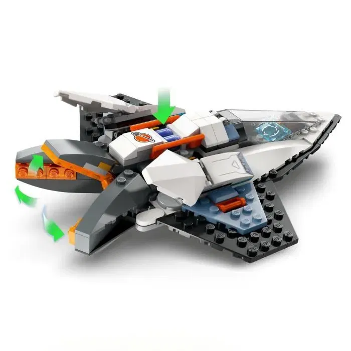 LEGO 60430 City Vaisseau Interstellaire - Jeu de Construction Spatial avec Astronaute Minifigurine et Drone Robotique, Jouet Créatif Enfant 6 Ans et Plus