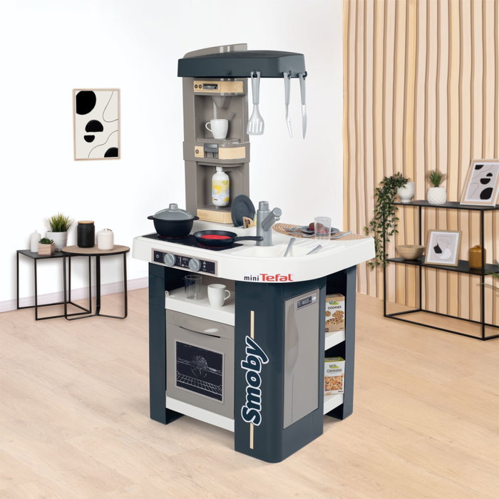 Smoby Tefal Studio Bubble Play Kitchen - Gris / Turquoise