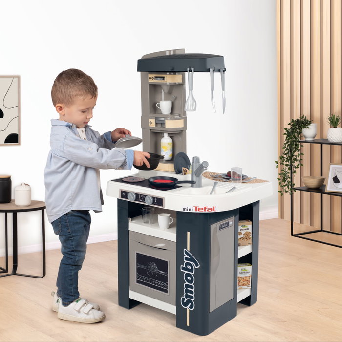 Smoby Tefal Studio Bubble Play Kitchen - Gris / Turquoise