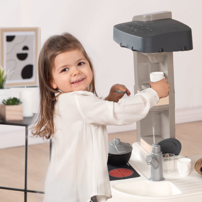 Smoby Tefal Studio Bubble Play Kitchen - Gris / Turquoise