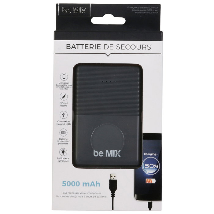 Be Mix Batterie Externe 5000 mAh Be Mix Batterie Externe 5000 mAh
