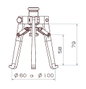 Forza Extracteur intérieur/extérieur série 4702 avec barre d'impact 1 kg