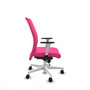 Piqueras Y Crespo Chaise de bureau Albacete Rose avec mécanisme synchrone